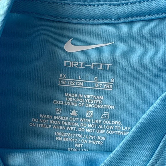 Nike Girls Athletic Tee size 6x - Picture 2 of 4